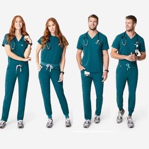 Figs limited addition set in Caribbean blue